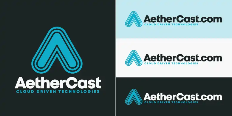 AetherCast.com logo bundle image.