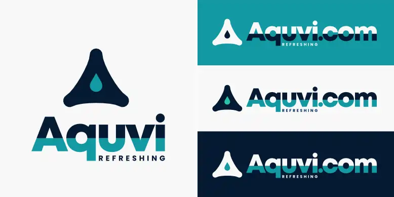 Aquvi.com logo bundle image.