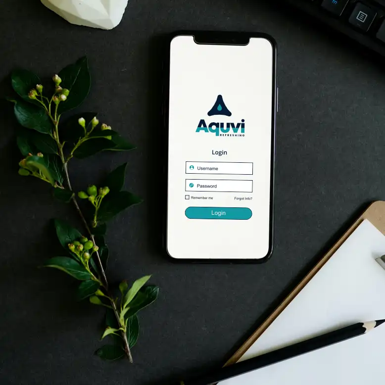 Aquvi.com marketing example image.