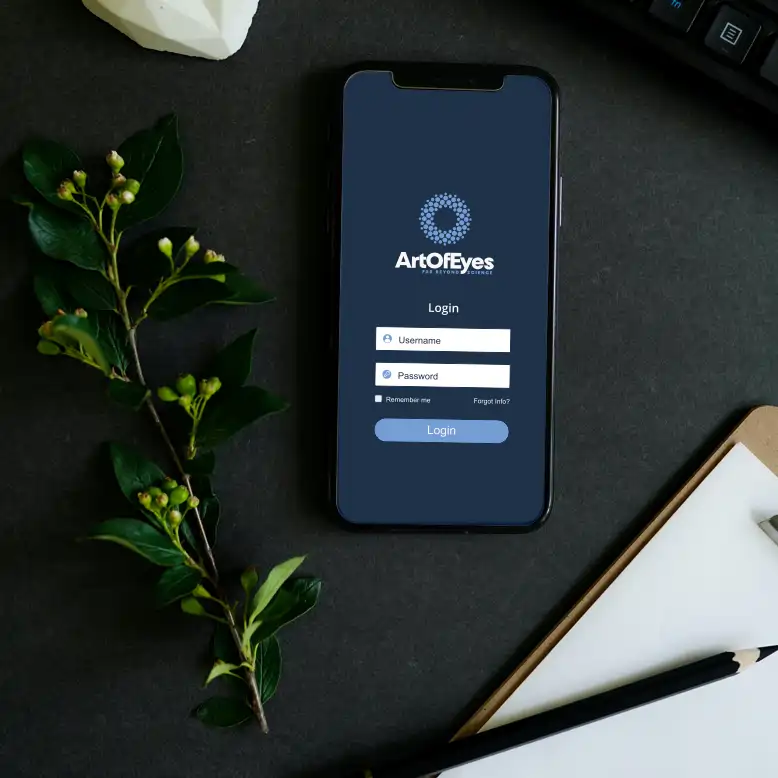 ArtOfEyes.com marketing example image.