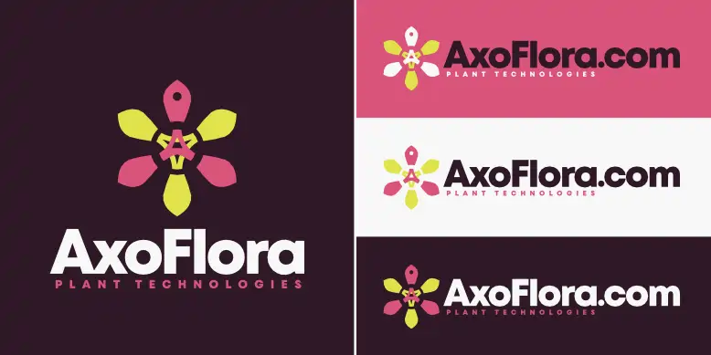AxoFlora.com logo bundle image.