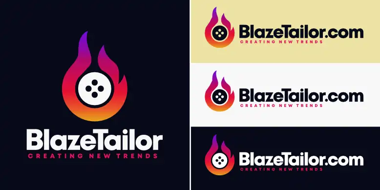 BlazeTailor.com logo bundle image.