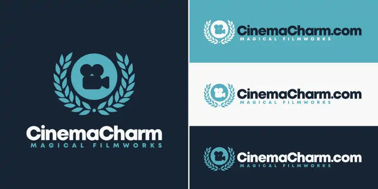 CinemaCharm.com logo bundle image.