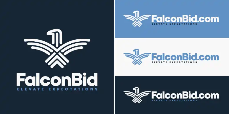 FalconBid.com logo bundle image.