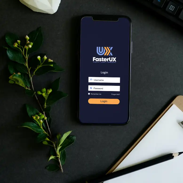 FasterUX.com marketing example image.