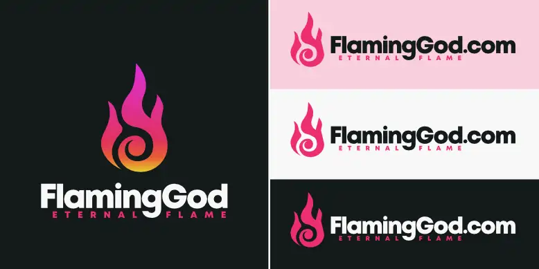 FlamingGod.com logo bundle image.