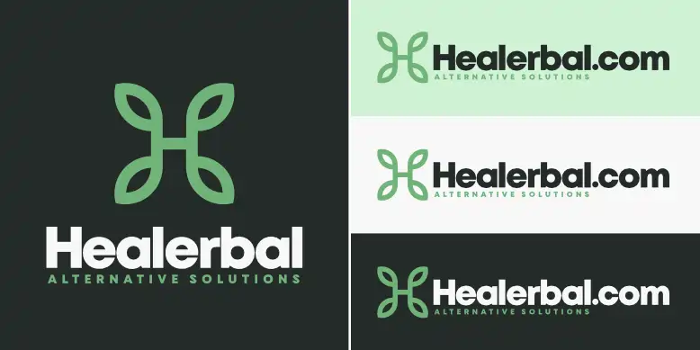 Healerbal logo bundle image.