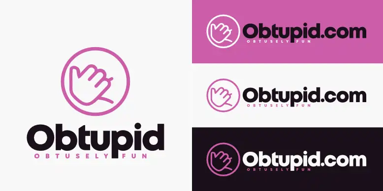 Obtupid.com logo bundle image.