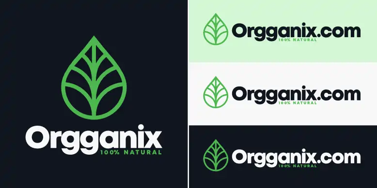 Orgganix.com logo bundle image.