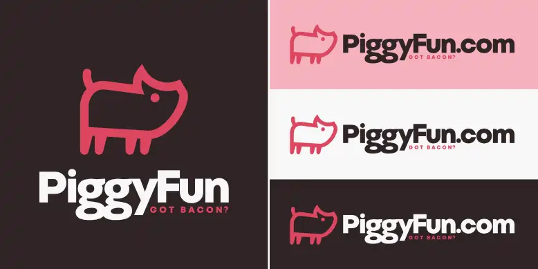 PiggyFun.com logo bundle image.