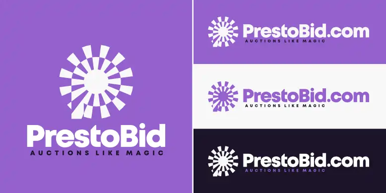 PrestoBid.com logo bundle image.