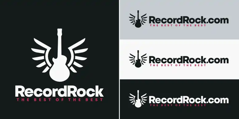 RecordRock.com logo bundle image.