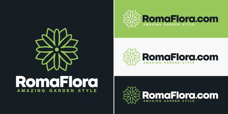 RomaFlora.com logo bundle image.