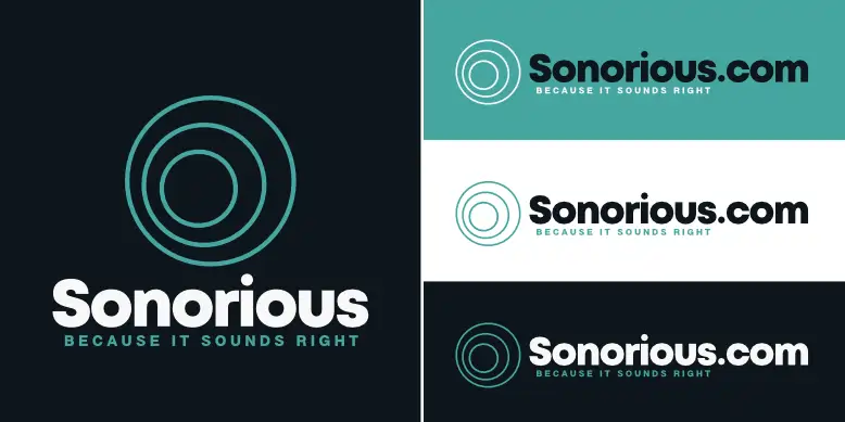 Sonorious.com logo bundle image.