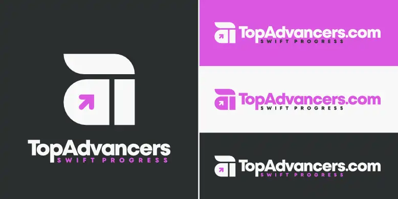 TopAdvancers.com logo bundle image.
