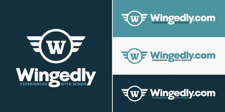 Wingedly.com logo bundle image.