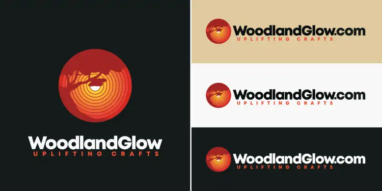 WoodlandGlow.com logo bundle image.